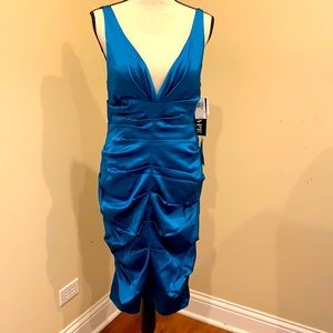 NWT Deep Turquoise Blue Bondage Dress